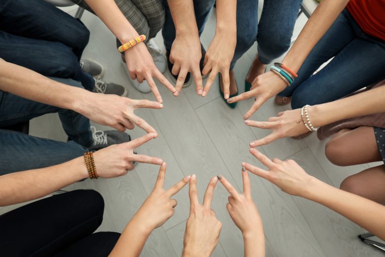 Reiki Share Courses training group people 2 fingers hands together in circle natural health wellbeing healing
