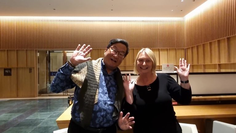 Reikily Walter Quan with Diana Fels Osaka Japan